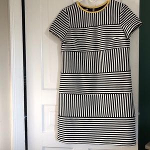Maggy London Size 10 Black & White Stripe Dress